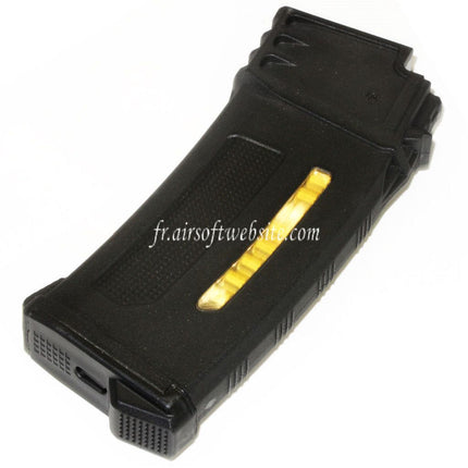 PTS 120 Billes EPM-G Mid-Cap Enhanced Polymère Chargeur Convient pour G36 Série AEG Fusil Airsoft Noir