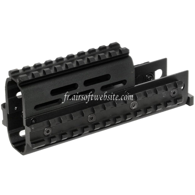 CYMA 155mm Aluminum Haut Bas RIS Rail de Garde-Main Convient pour D-Boys G&P Classic Army E&C AY CYMA AK Série AEG Fusil Airsoft Noir