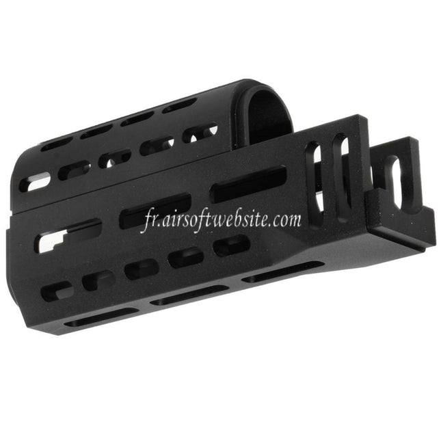 CYMA 155mm CNC Aluminum Haut Bas M-LOK Garde-Main Type-A Convient pour E&L CYMA Tokyo Marui AK47 Série AEG Fusil Airsoft Noir