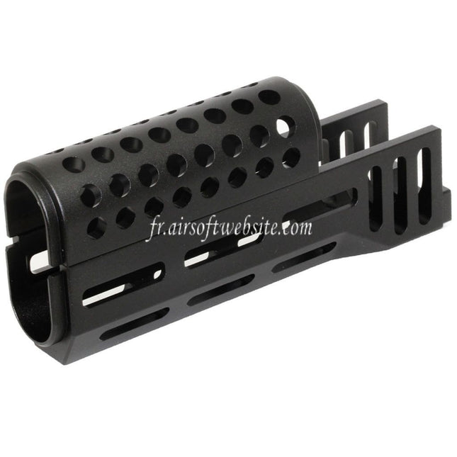 CYMA 155mm CNC Aluminum Haut Bas M-LOK Garde-Main Type-B Convient pour CYMA AK47 Série AEG Fusil Airsoft Noir