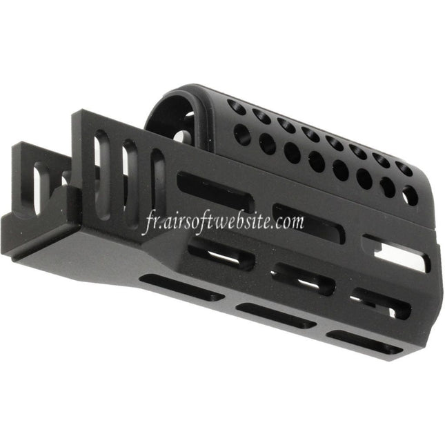 CYMA 155mm CNC Aluminum Haut Bas M-LOK Garde-Main Type-B Convient pour CYMA AK47 Série AEG Fusil Airsoft Noir
