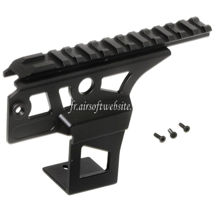 CYMA Optique Lunette Rail Montage Base Convient pour CYMA Classic Army ICS JG Tokyo Marui AK Série AEG Fusil Airsoft Noir