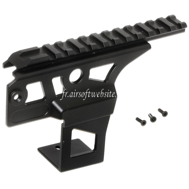 CYMA Optique Lunette Rail Montage Base Convient pour CYMA Classic Army ICS JG Tokyo Marui AK Série AEG Fusil Airsoft Noir