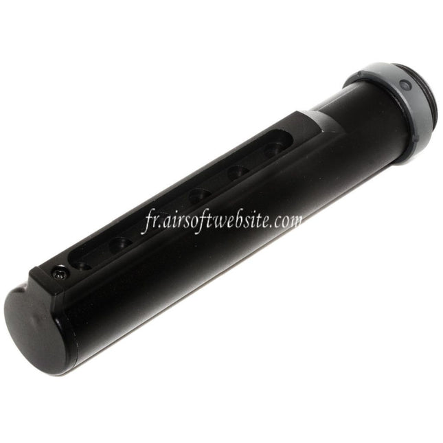 E&C 168mm 5-Positions Extended Crosse Buffer Tube Adaptateur Convient pour E&C Tokyo Marui M16A1 Série AEG Fusil Airsoft Noir