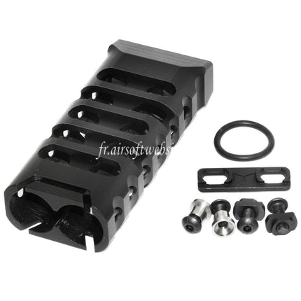 5KU CNC Aluminum KeyMod M-LOK Ultralight Vertical Poignée Type-2 Noir