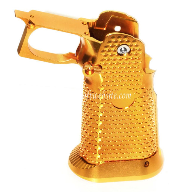 KF Airsoft CNC Aluminum Pistolet Poignée Le Châssis Ensemble Convient pour ARMY ARMAMENT R501 R601 R603 EMG AW WE Tokyo Marui Hi-Capa Série GBB Pistolet