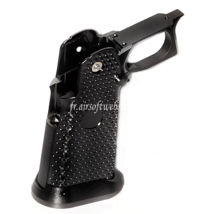 KF Airsoft CNC Aluminum Pistolet Poignée Le Châssis Ensemble Convient pour ARMY ARMAMENT R501 R601 R603 EMG AW WE Tokyo Marui Hi-Capa Série GBB Pistolet