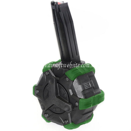 Armorer Works AW Custom 350 Billes Gaz Adaptive Chargeur Tambour Convient pour Hi-Capa GBB Pistolet Airsoft