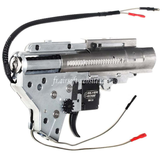 APS SDU 2.0 e-Silver Edge Version 2 V2 Vitesse Boîte QD Quick Change Spring System Convient pour M4 M16 Série AEG Fusil Airsoft Arrière Câblage