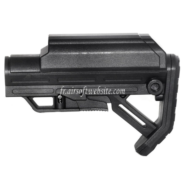 Golden Eagle VIPER Crosse avec Cheek Rest Convient pour M4 M16 Buffer Tube Fusil Airsoft Noir