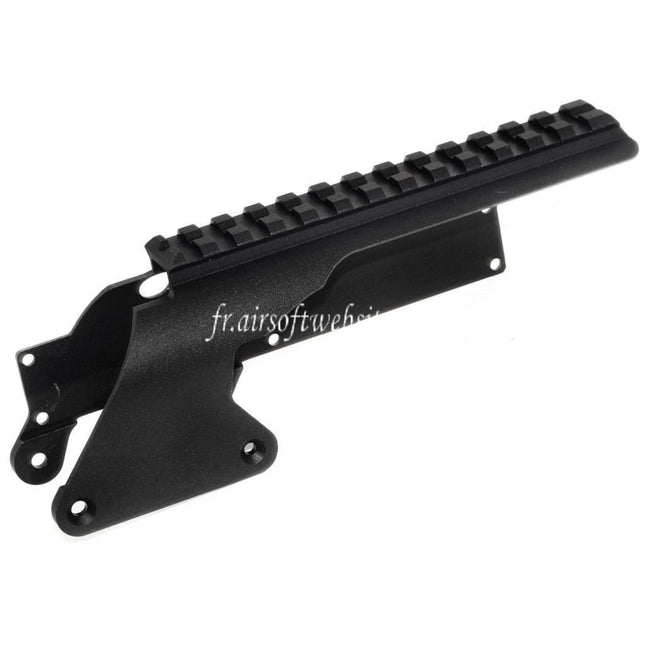 Golden Eagle Top Rail Montage Convient pour Golden Eagle Tokyo Marui M870 Gaz Pump Action Shotgun Airsoft Noir