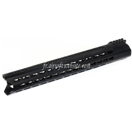 Golden Eagle 390mm Aluminium Free Float Keymod RAS Handschutzschiene passend für Golden Eagle 3202 M200 Sniper Airsoft Gewehr Schwarz