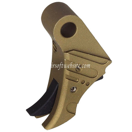 5KU SSVI Style CNC Aluminium Gâchette Convient pour WE Tokyo Marui G17 G19 G34 Série GBB Pistolet Airsoft