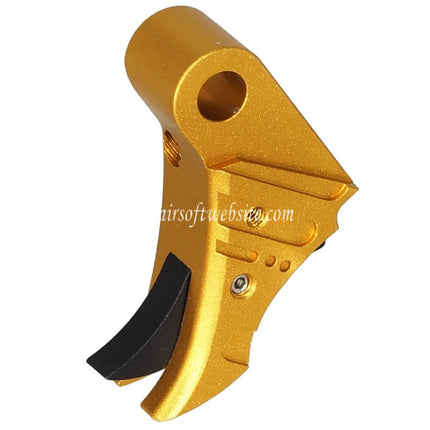 5KU SSVI Style CNC Aluminium Gâchette Convient pour WE Tokyo Marui G17 G19 G34 Série GBB Pistolet Airsoft