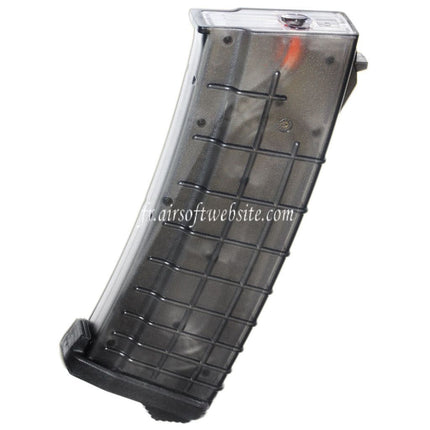 PTS 155 Billes TPM-AK Mid-Cap Chargeur Convient pour AK Série AEG Fusil Airsoft Translucent Noir