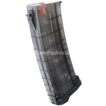 PTS 155 Billes TPM-AK Mid-Cap Chargeur Convient pour AK Série AEG Fusil Airsoft Translucent Noir