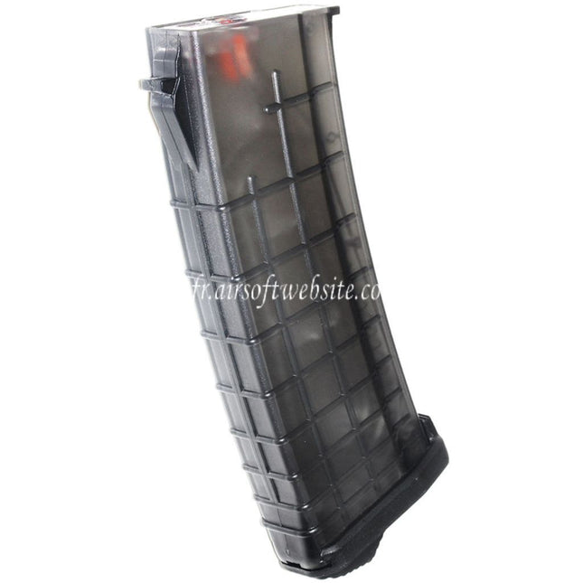 PTS 155 Billes TPM-AK Mid-Cap Chargeur Convient pour AK Série AEG Fusil Airsoft Translucent Noir