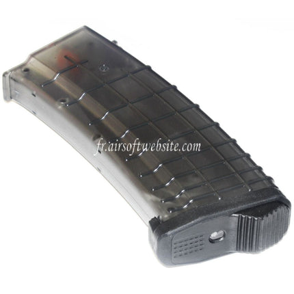 PTS 155 Billes TPM-AK Mid-Cap Chargeur Convient pour AK Série AEG Fusil Airsoft Translucent Noir