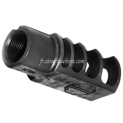 5KU 53mm R Billes-4C Slim Frein de Bouche Cache-Flamme Convient pour -14mm CCW sens antihoraire Canon Fusil Airsoft Noir