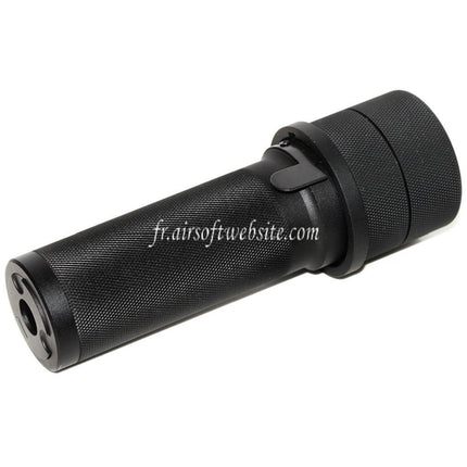 5KU PBS-1 Mini Silencieux avec Spitfire Traceur Convient pour -14mm CCW sens antihoraire Canon AK Série Fusil Airsoft Noir