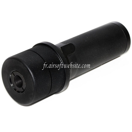 5KU PBS-1 Mini Silencieux avec Spitfire Traceur Convient pour -14mm CCW sens antihoraire Canon AK Série Fusil Airsoft Noir