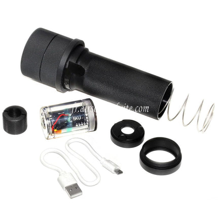 5KU PBS-1 Mini Silencieux avec Spitfire Traceur Convient pour -14mm CCW sens antihoraire Canon AK Série Fusil Airsoft Noir