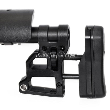 CYMA Tactical SPR Crosse Convient pour CYMA CM708 Série Sniper / Tokyo Marui M4 AEG Fusil Airsoft Noir