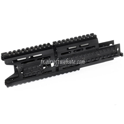 CYMA 276mm Aluminum AK Modular KeyMod RIS Rail de Garde-Main Convient pour CYMA E&L Tokyo Marui AK Série AEG Fusil Airsoft Noir