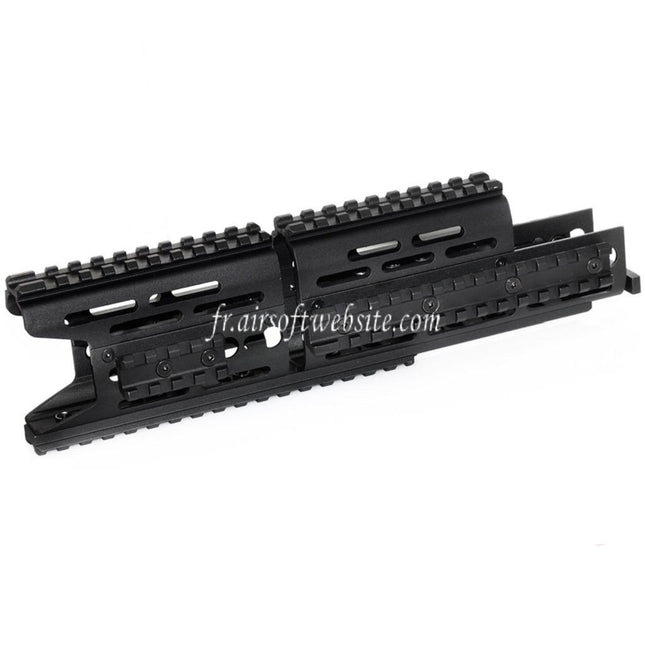CYMA 276mm Aluminum AK Modular KeyMod RIS Rail de Garde-Main Convient pour CYMA E&L Tokyo Marui AK Série AEG Fusil Airsoft Noir