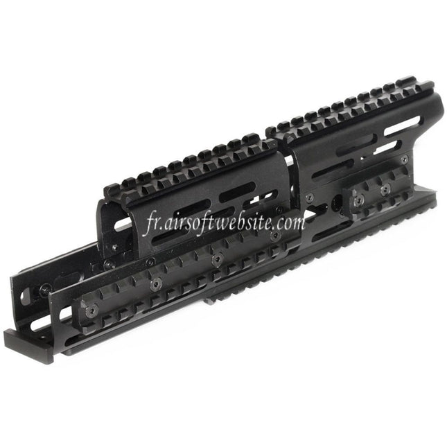 CYMA 276mm Aluminum AK Modular KeyMod RIS Rail de Garde-Main Convient pour CYMA E&L Tokyo Marui AK Série AEG Fusil Airsoft Noir