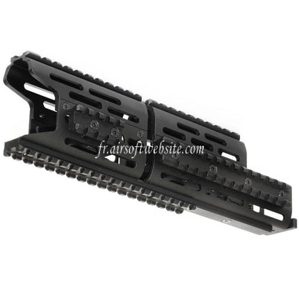 CYMA 276mm Aluminum AK Modular KeyMod RIS Rail de Garde-Main Convient pour CYMA E&L Tokyo Marui AK Série AEG Fusil Airsoft Noir