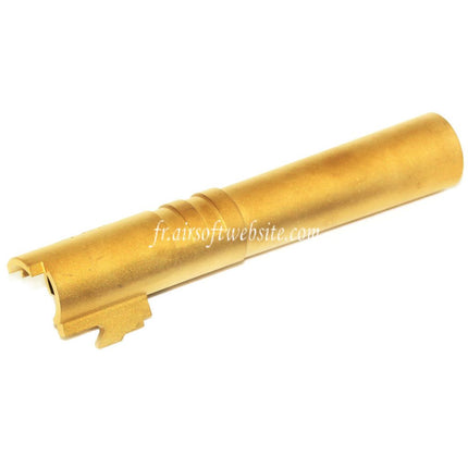 5KU 4.3 Pouces Acier Inoxydable Canon Extérieur +11mm CW sens horaire Convient pour Tokyo Marui Hi-Capa 4.3 GBB Pistolet Airsoft