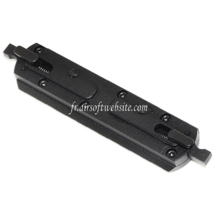 Airsoft Website 7-Slots Rail Section M-LOK QD Montage Noir