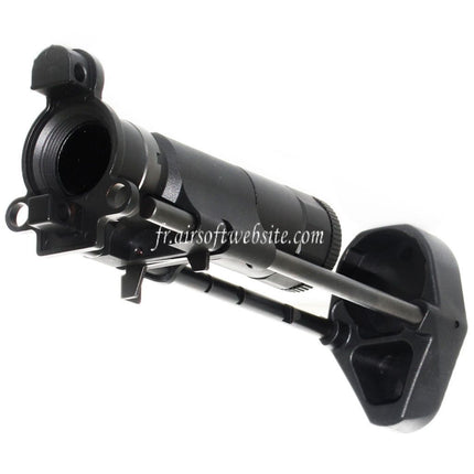 Airsoft Website 6-Position PDW Rétractable Sliding Crosse Convient pour Tokyo Marui MP5K Série AEG Fusil Noir
