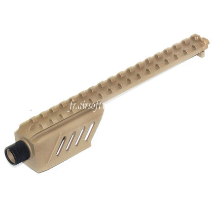 CYMA 187mm Canon Accessoire Extension Rail Montage Convient pour CYMA CM127 G18C AEP AEG Pistolet Airsoft