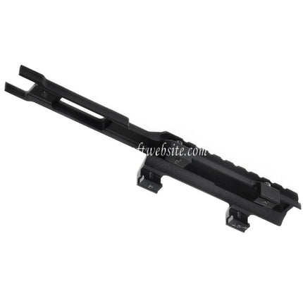 Airsoft Website 215mm Extended Top Rail Viseur Montage Convient pour CYMA Tokyo Marui MP5K Série AEG Fusil Noir