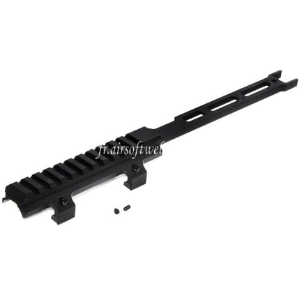 Airsoft Website 295mm Extended Top Rail Viseur Montage Convient pour CYMA Tokyo Marui MP5 Série AEG Fusil Noir