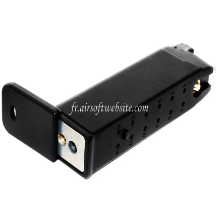 DOUBLE BELL 20 Billes Gaz Chargeur Convient pour G19 G23 G26 Série GBB Pistolet Airsoft Noir