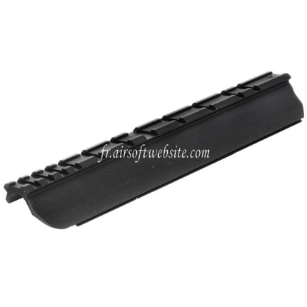 King Arms 218mm FAL Lunette Montage Base Rail Boîtier Couvre Convient pour King Arms FAL Série AEG Fusil Airsoft Noir