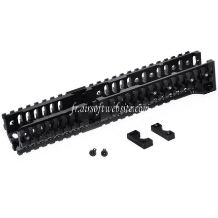 5KU CNC 254mm B30 Style Long Bas Rail de Garde-Main Convient pour CYMA AKM AK74 AK102 AK104 AK105 AK Série AEG Fusil Airsoft Noir