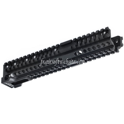 5KU CNC 254mm B30 Style Long Bas Rail de Garde-Main Convient pour CYMA AKM AK74 AK102 AK104 AK105 AK Série AEG Fusil Airsoft Noir
