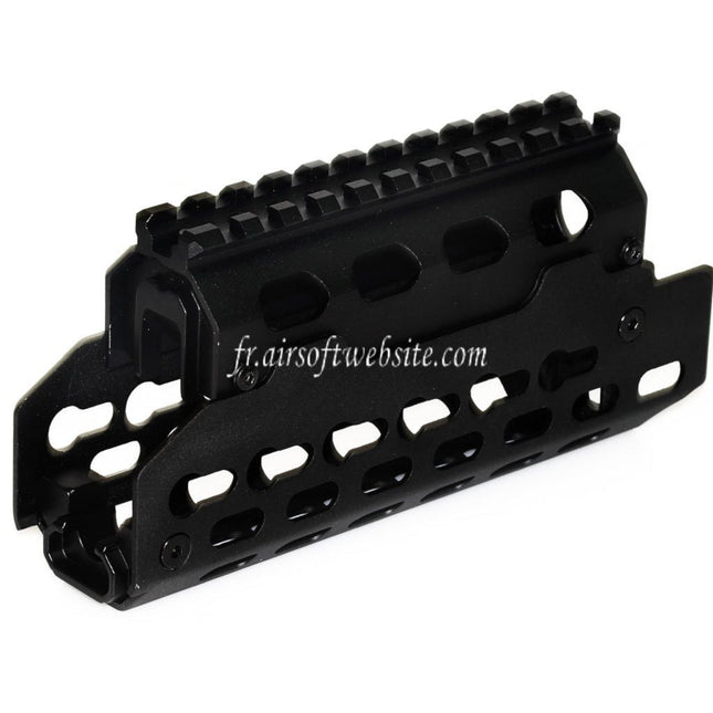 CYMA Aluminium KeyMod Rail de Garde-Main Convient pour AK74U Série AEG GBB Fusil Airsoft Noir