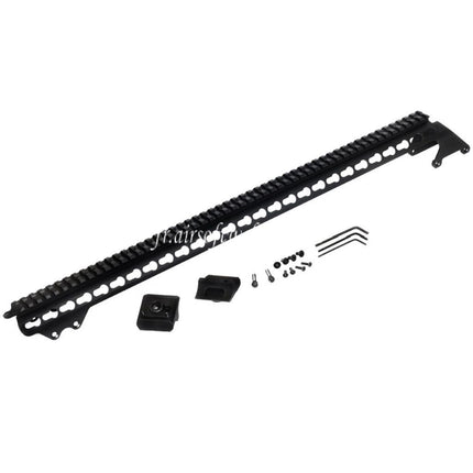 CYMA 537mm Aluminium KeyMod Top Rail System Convient pour CYMA Tokyo Marui M870 Série Shotgun Airsoft Noir