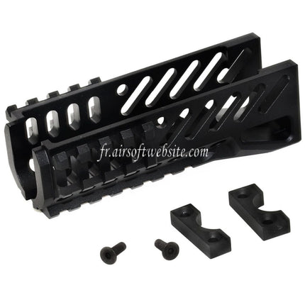 5KU CNC 119mm B-11 Classic Bas Rail de Garde-Main Convient pour D-Boys LCT GHK Tokyo Marui AKS-74U Série AEG GBB Fusil Airsoft