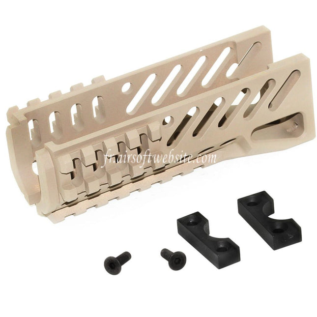 5KU CNC 119mm B-11 Classic Bas Rail de Garde-Main Convient pour D-Boys LCT GHK Tokyo Marui AKS-74U Série AEG GBB Fusil Airsoft