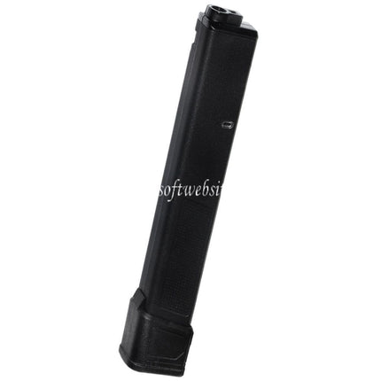 PTS 140 Billes EPM-AR9 Mid-Cap Enhanced Polymère Chargeur Convient pour Classic Army PX9 G&G ARP9 Série AEG Fusil Airsoft Noir