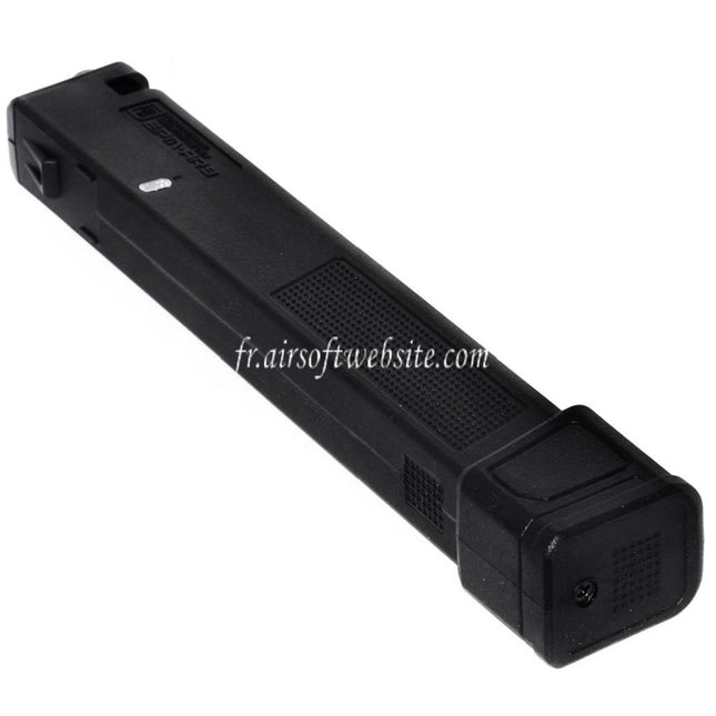 PTS 140 Billes EPM-AR9 Mid-Cap Enhanced Polymère Chargeur Convient pour Classic Army PX9 G&G ARP9 Série AEG Fusil Airsoft Noir