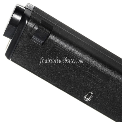 PTS 140 Billes EPM-AR9 Mid-Cap Enhanced Polymère Chargeur Convient pour Classic Army PX9 G&G ARP9 Série AEG Fusil Airsoft Noir