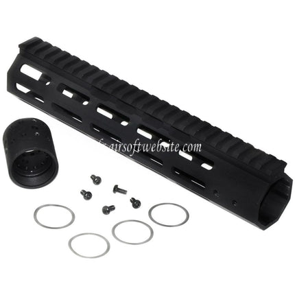 APS 9.75 Pouces 248mm EMG NOVESKE NSR Gen 4 RIS M-LOK Rail de Garde-Main Convient pour AR M4 M16 Série AEG Fusil Airsoft Noir