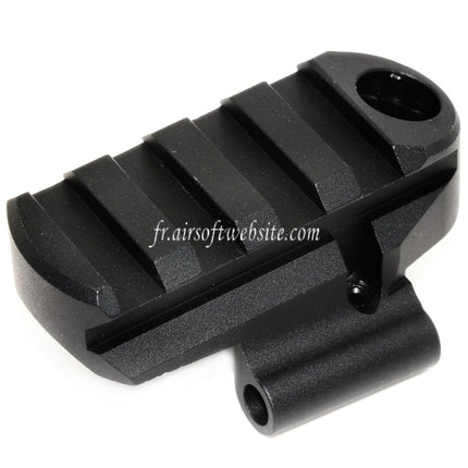 5KU M1913 Picatinny Rail Crosse Base Adaptateur avec QD Sangle Hole Convient pour CYMA D-Boys LCT GHK AK Série Fusil Airsoft Noir